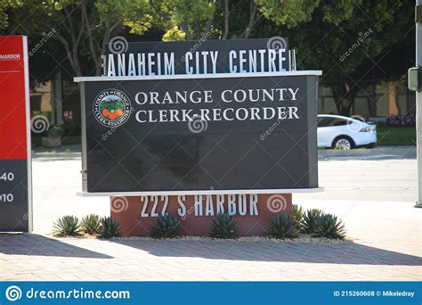 Orange county clerk-recorder department - Orange County Clerk-Recorder . FEE SCHEDULE . RECORDING FEES . Standard first page, one side 8 ½” x 11” (per title) $ 7.00 ... Orange County Clerk-Recorder Department County Administration South . 601 N. Ross Street : Santa Ana, CA 92701. PHONE NUMBERS : Information Line: (714) 834-2500 .